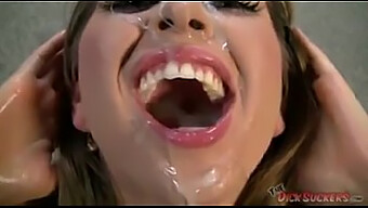 Riley Reid เจ้าหญิงแห่งหนังโป๊ อมควยแล้วได้รับการยิงน้ําเชื่อม