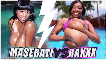 Busty Brunettes Maserati And Raxxx Compete In A Steamy Blowjob Battle