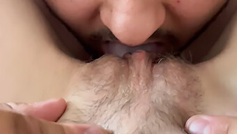 Intimate Homemade Video Of Eating Blonde Girlfriend'S Tight Pussy