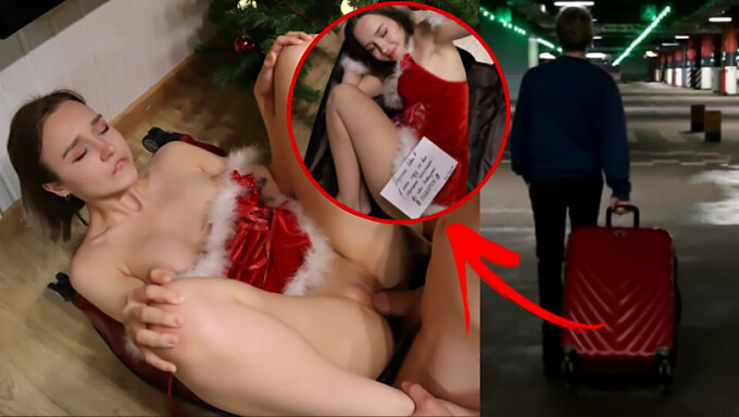 Cadeau De Noël Sensuel Sous L'Arbre: Sexe Chaud Sur Roues