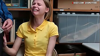 Young Brunette Catarina Petrov Accused Of Theft Gets Her Soft Center Penetrated In Lp Office