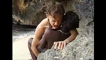 Young African Girl Experiences Anal Sex On The Coastline