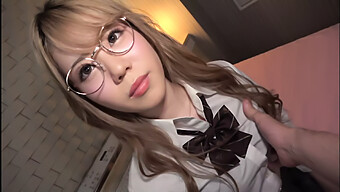 Teen In Glasses Gets Her Tight Pussy Filled With Cum In Ikebukuro