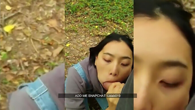 Gadis Cina Yang Comel Memberikan Blowjob Di Tempat Awam.