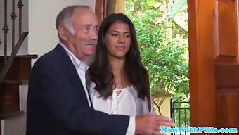 Victoria Valencia Rides An Old Man'S Dick In A Hot Session