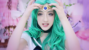 Beckii Cruel'S Tantalizing Cosplay As Neptune, A Must-See