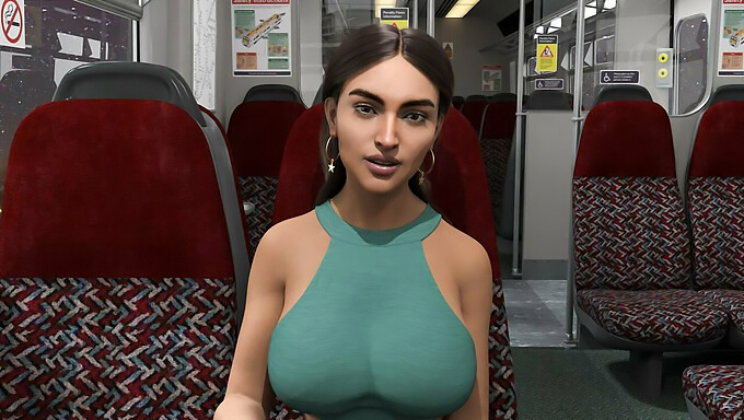 Desi Teen Girl'S Hot Train Ride In 3d