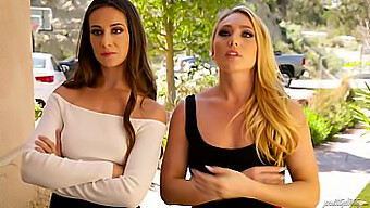 Pik I Munden: Blowjob Queens Aj Applegate Og Cassidy Klein I En Dobbelt Penetration Session