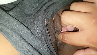 Amateur Black Girl Shows Off Her Sweet And Tight Homemade Pussy