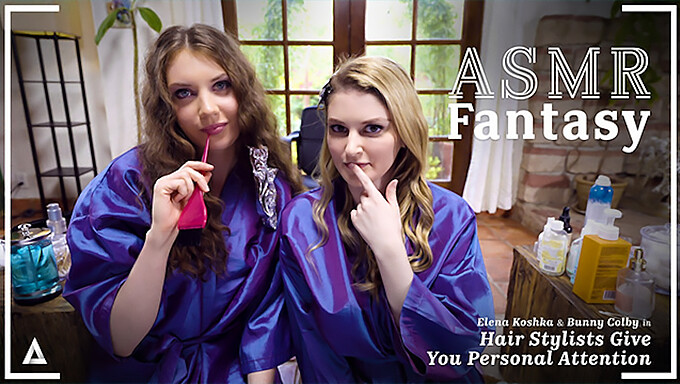 Experience The Thrill Of Watching Two Lesbian Hair Stylists Engage In A Steamy Encounter, All While You'Re There To Witness It.